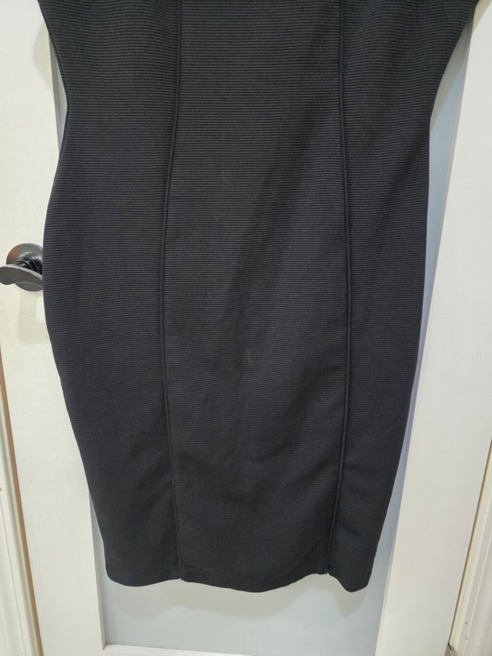 Kardashian‎ Kollection Black Bodycon Dress XL | Cutout Front Detail - Picture 6 of 14